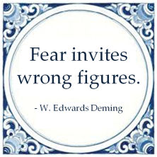 fear invites wrong figures william edwards deming